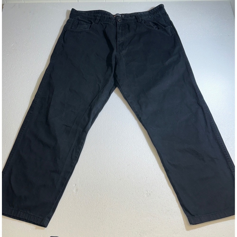 Southpole Mens Relaxed Fit Black Denim‎ Jeans Size 44 Streetwear Baggy Pants